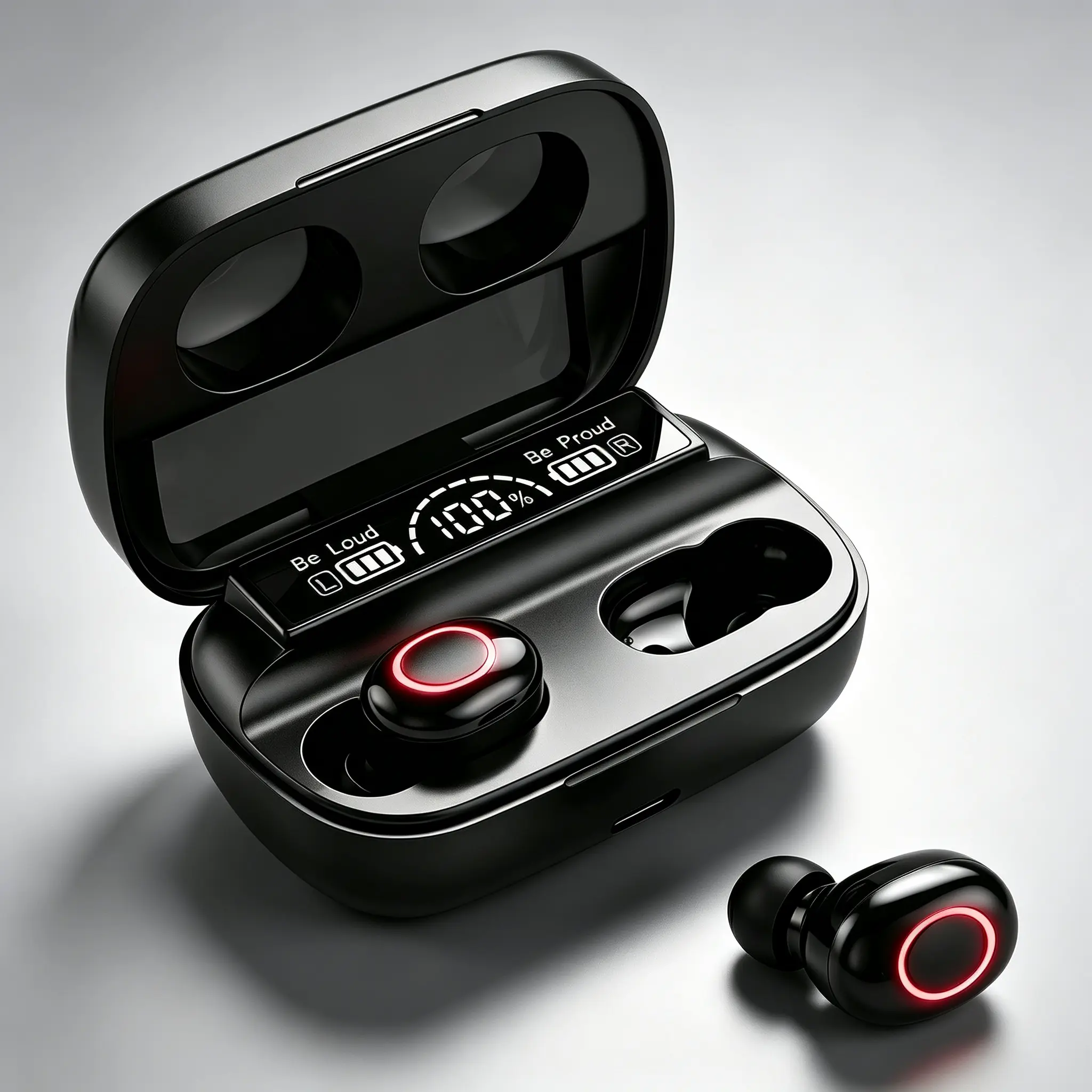 Kncfoeb Wireless Earbuds in-Ear Buds, 36 H Playtime Bluetooth Headphones | IPX6 Waterproof, Deep Bass Sound Earphones, Light Weight, Built-in Mic,Touch Control Noise Reduction Headphones
