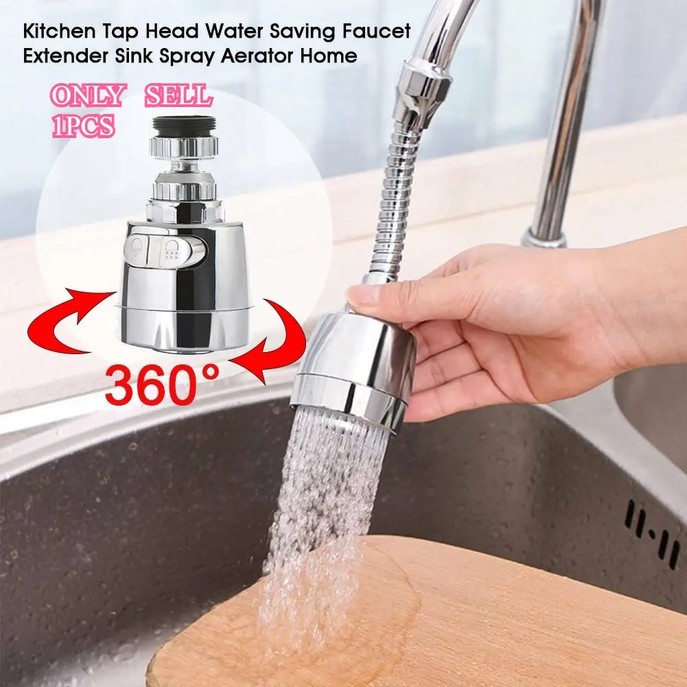 Rotating Sink Faucet Extended Bubbler Tap Aerator Water Saving Faucet Filter Tap Aerator Filter Tap Spray Adjuster Nozzle Head for Bathroom Kitchen Swivel Faucet Aerator