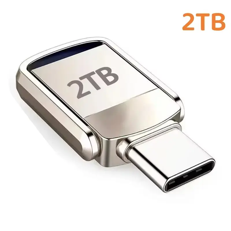 USB Adapter Flash Drive 2TB 3.2 Type C PenDrive Memory Stick  2TB Pen Drive Flash Disk for PC Smartphone Storage U Disk, Data Storage, Mobile Phone, Linux, Navigator