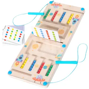 4-Color Shifting Game Logic Thinking Training Bead Maze Puzzle Toy