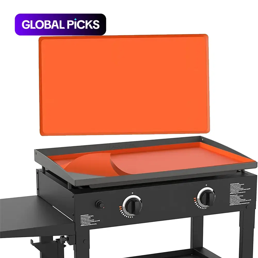 Household Essentials Silicone Griddle Cover Blackstone, 1 Count Silicone Grill Mat, Griddle Protector, Kitchen Gadgets, Home Kitchenware, Kitchen Barbecue Accessories, Grilling Accessories, Gifts for Men, Thick Design, Durability