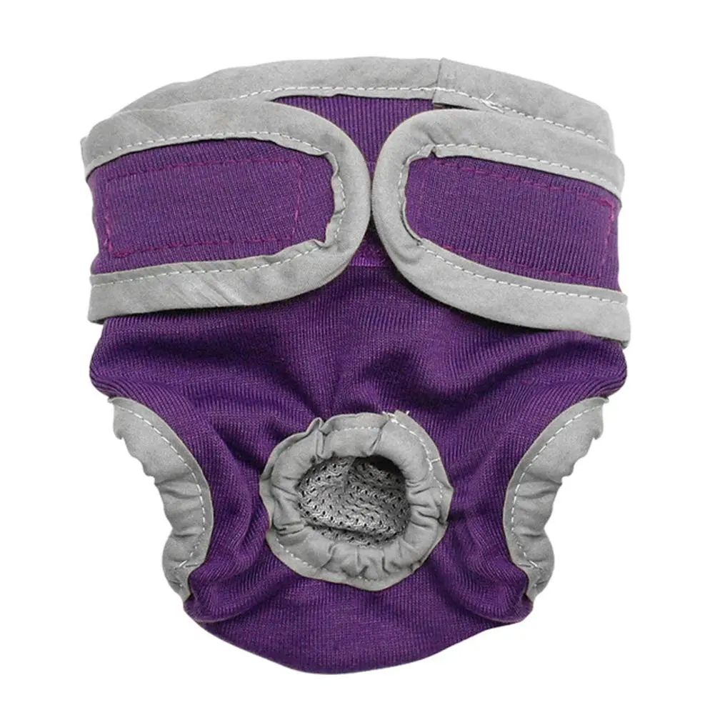 Breathable Pet Diapers – Female Dog Physiological Pants, S Size, Purple – for Small/Medium Dogs – Reusable, Washable – Heat Cycle/Incontinence