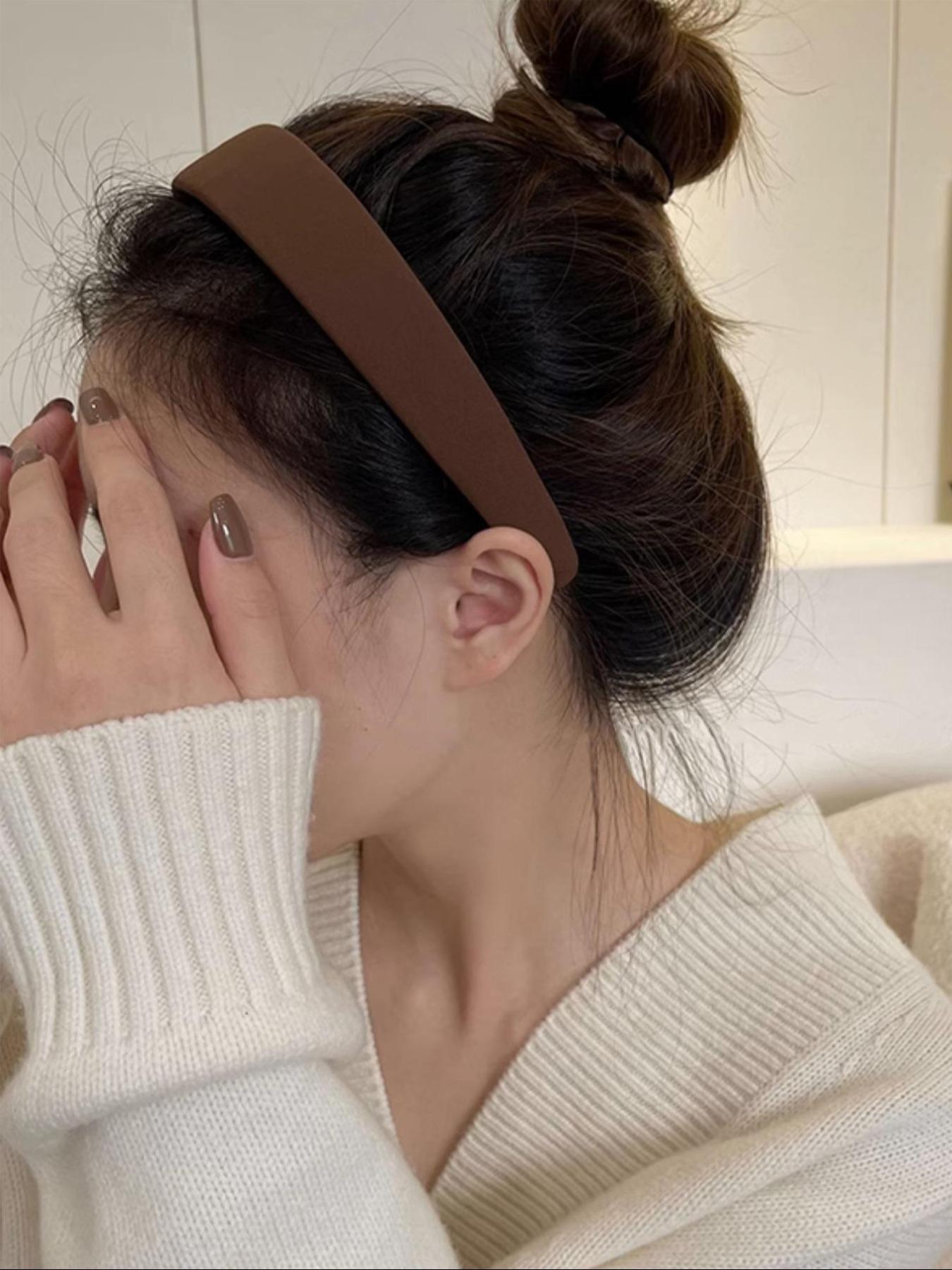 Solid Color Wide Band Hair Hoop, Elegant Hair Accessories for Women & Girls, Minimalist Headwear Suitable for Thick Hair, Headbands Women, Soft Headband Solid Color Wide Band Hair Hoop, Elegant Hair Accessories for Women & Girls, Minimalist Headwear Suitable for Thick Hair, Headbands Women, Soft Headband