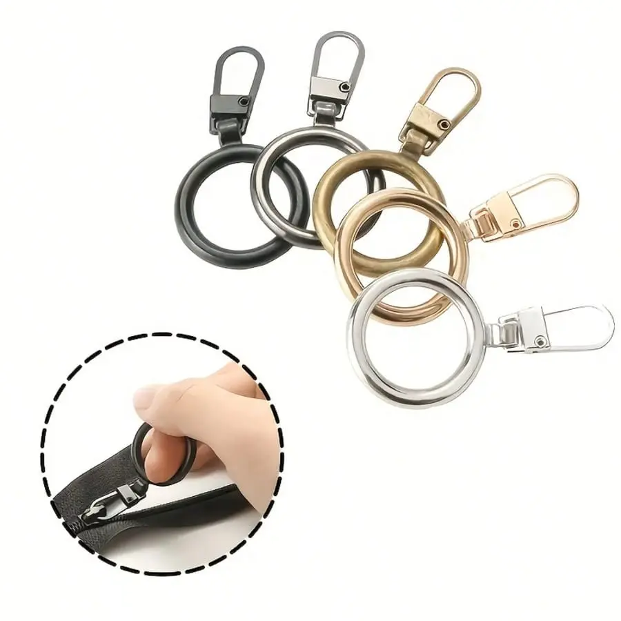 5/10 Piece Zipper Heads, Universal Replacement for Jackets, Backpacks, Handbags, Outerwear, Multi-Color Options Available