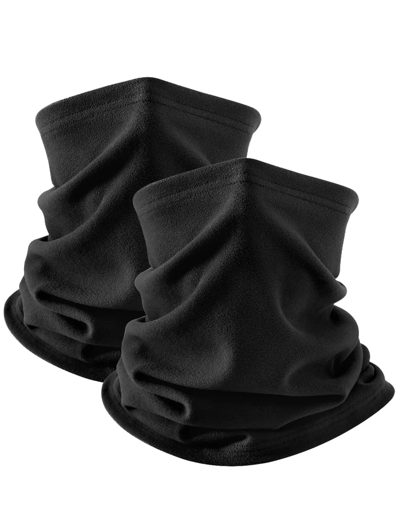 2Pcs Winter Neck Warmer - Face Shield, Scarf, Windproof Wool, For Men And Women, Sports, Outdoor Skiing, Fishing, Hiking