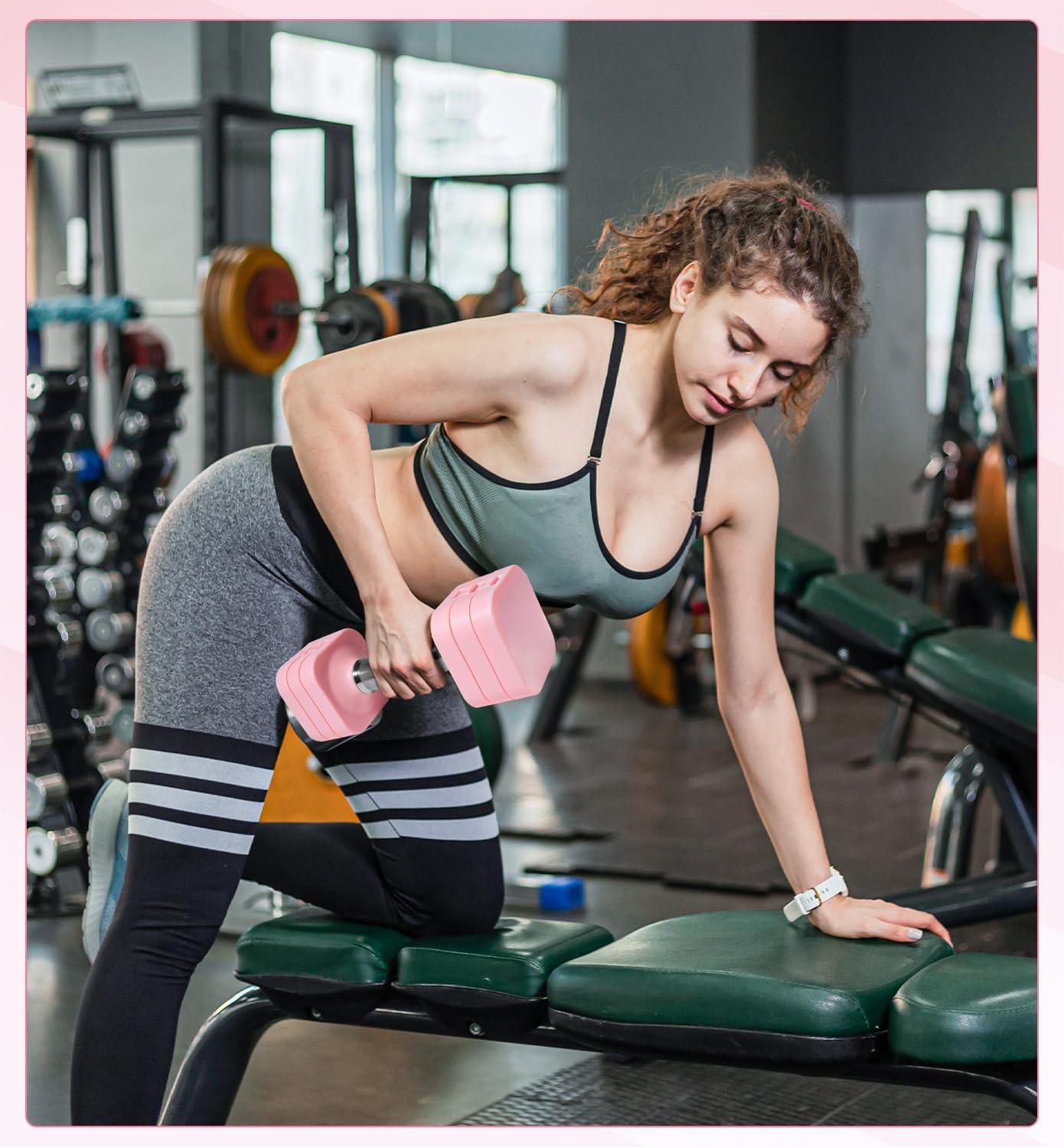 SUNDAY MIRTH 15LB 20LB 40LB 50LB Adjustable Dumbbell Set Free Weights Dumbbells Set for Women Men Hand Weights Sets Adjust Dumbbell Weight Sets for Home Gym Exercise Workout Strength Training Equipments