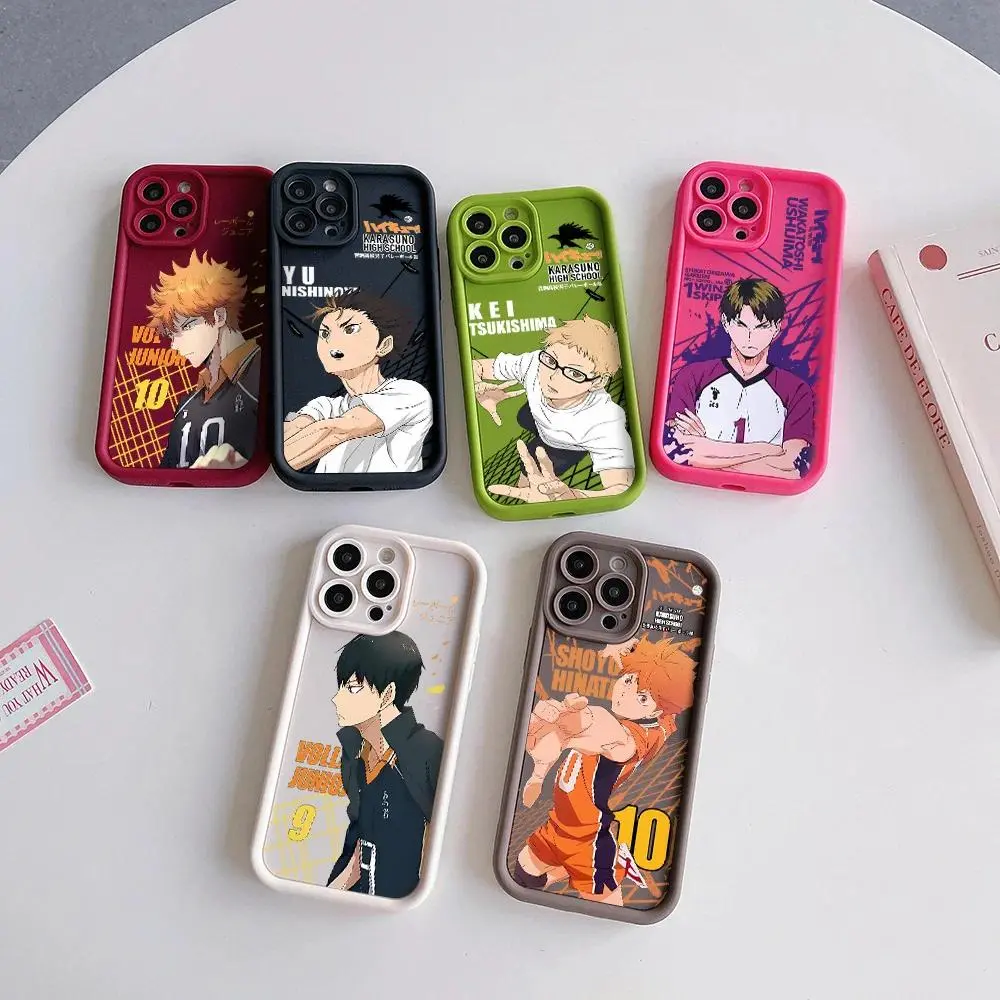 Anime Volleyball Haikyuu Perfect Aesthetic Printed Soft TPU Case Anti Drop Full Protection Compatible with iPhone 17 16 15 14 13 12 11 Pro Max 17Air and Samsung S26 S25 S24 S23 S22 S21 FE Plus Ultra, Protector, Casing, Smartphone, Handheld