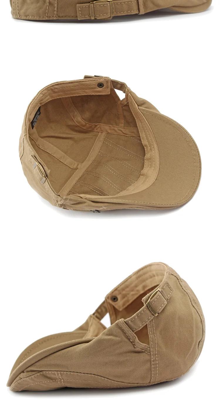 2025 Hat Men's Spring Summer  Embroidery Cotton Cap British Vintage Fashion Forward Hat Women's Casual Beret Youth Hat