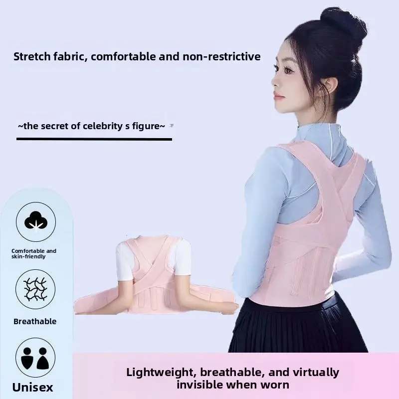 Adult Adjustable Back Straightener Unisex Hunchback Posture Brace