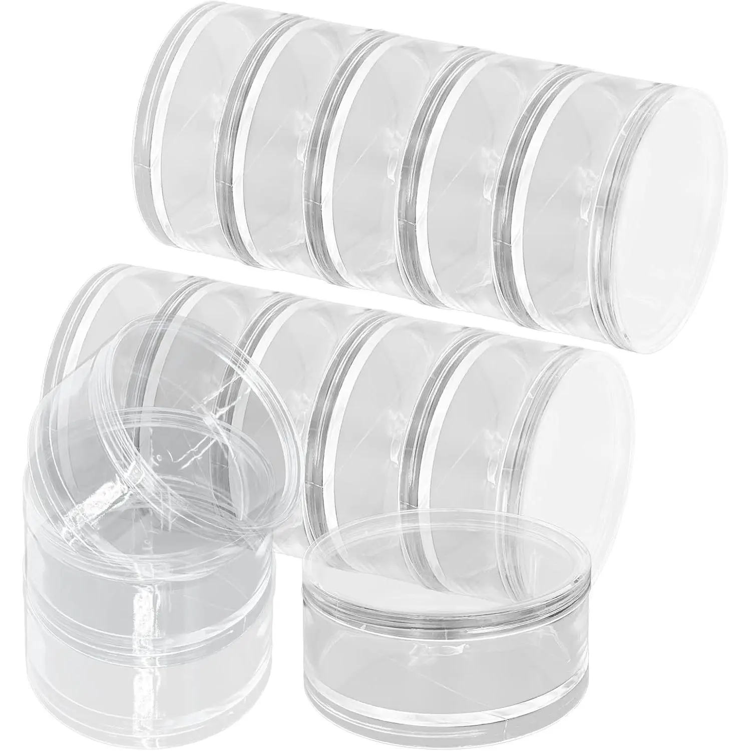 Stackable Clear Plastic Containers, 60ML, 5-Layer, 2 Sets | Screw  Organizer, For ,  Beads,  Art & Craft Storage