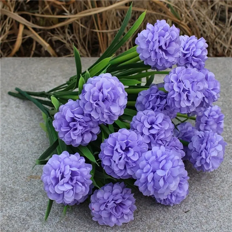 Artificial Hydrangea Flowers 3 Pack, Lifelike Faux Hydrangea Branches, All Season Fake Flower Bouquet, Decorative Flowers, Ideal for Living Room Tabletop Ornament, Wedding, Engagement, Spring Home Decor & All Kinds of Holiday Decorations