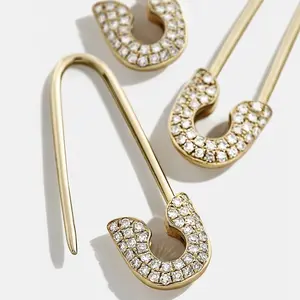 Sparkly Rhinestone Stud Earrings for Women | Elegant Geometric Crystal Ear Studs | Trendy Glamour OOTD Jewelry Gift for Her