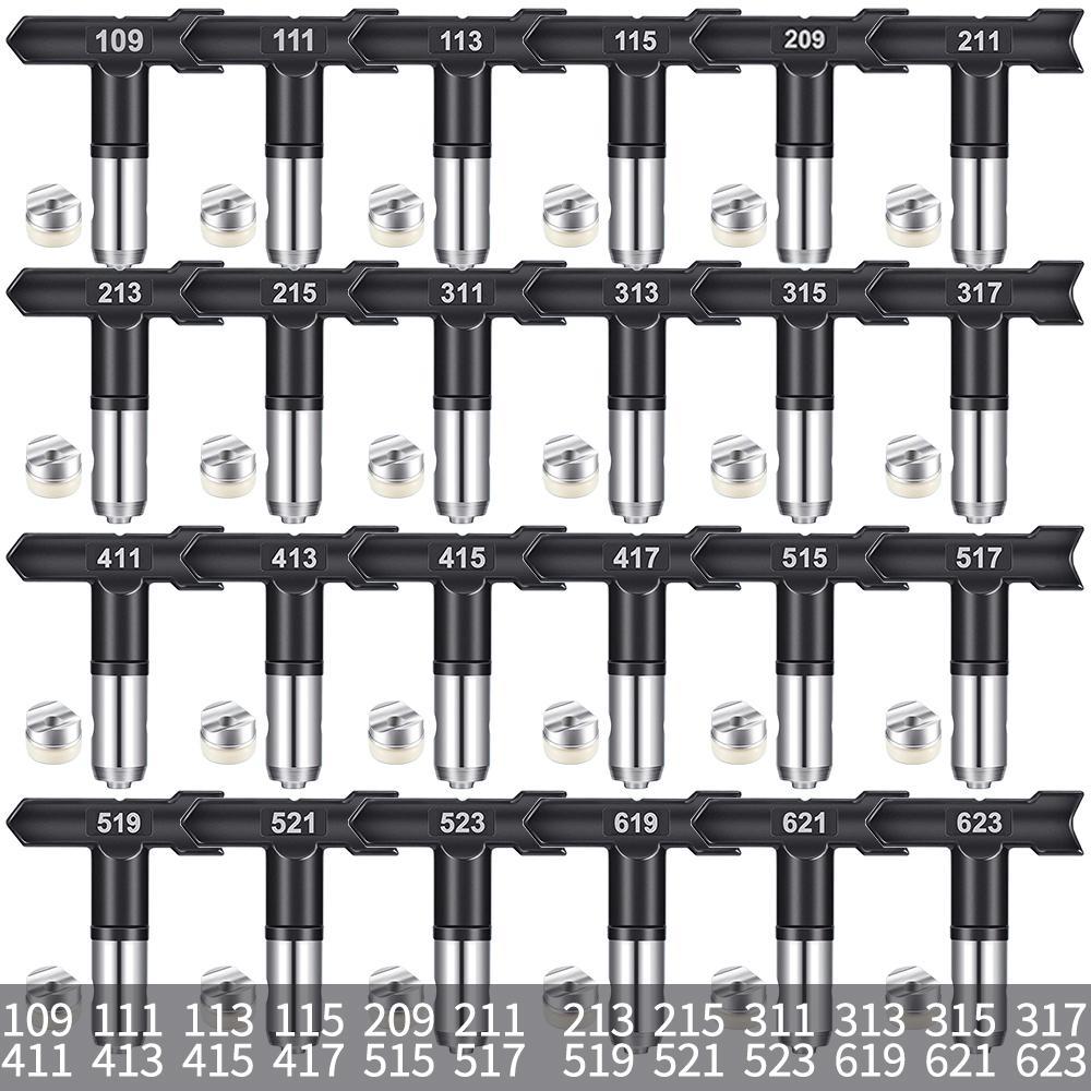 Reversible Spray Tip, Multi-size Airless Spray Nozzle, Suitable for Airless Paint Spray Tools & Airless Spraying Machine, Practical Power Tool Accessories