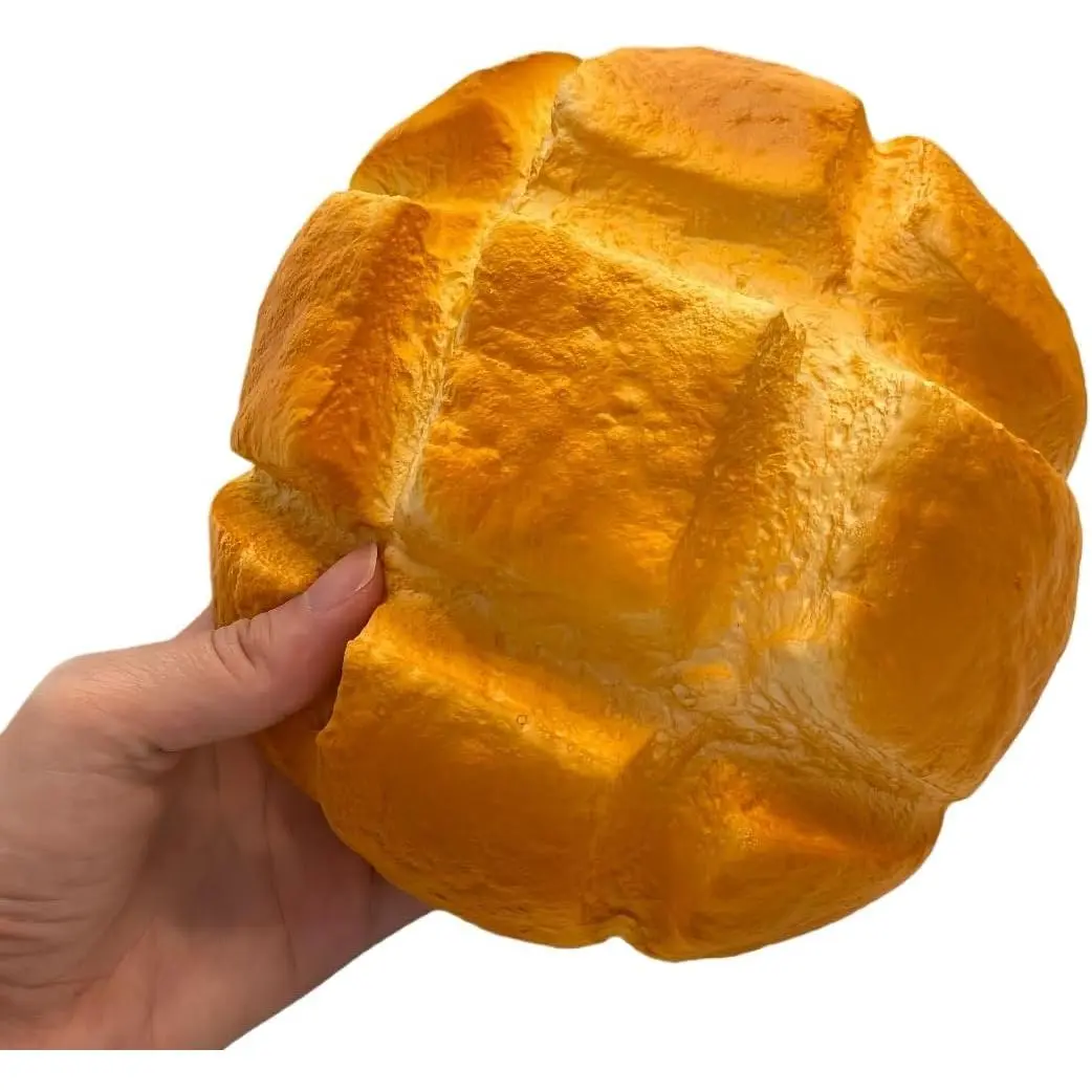 7 Inch Jumbo Bread Squishy, Slow Rising Squishy Toys - Stress Relief Squeeze Toys for Adults, Sticky Food Squishies, Foam Sensory Fidget Toy for Desk
