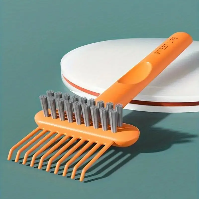 🧼 Portable Hairbrush Cleaning Set｜2-Pack Mini Rake and Nylon Bristle Tools for Home, Salon, and Travel Use