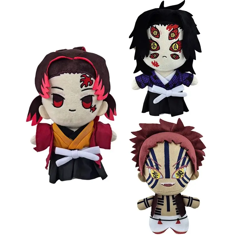 Demon Slayer Plush Stuffed Toys - Japanese Anime Collectibles for Collectors, Featuring Tsugikuni Yoriichi, Tsugikuni Michikatsu, Akaza - Gift-Ready Unisex Kids' Birthday Gifts