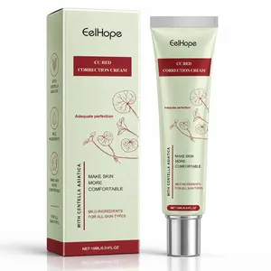 Centella CC Cream, Gentle Moisturizing Color Correcting Foundation, Liquid Concealer for Natural Skin-Like Finish, Lightweight Long-Wear Cosmetics