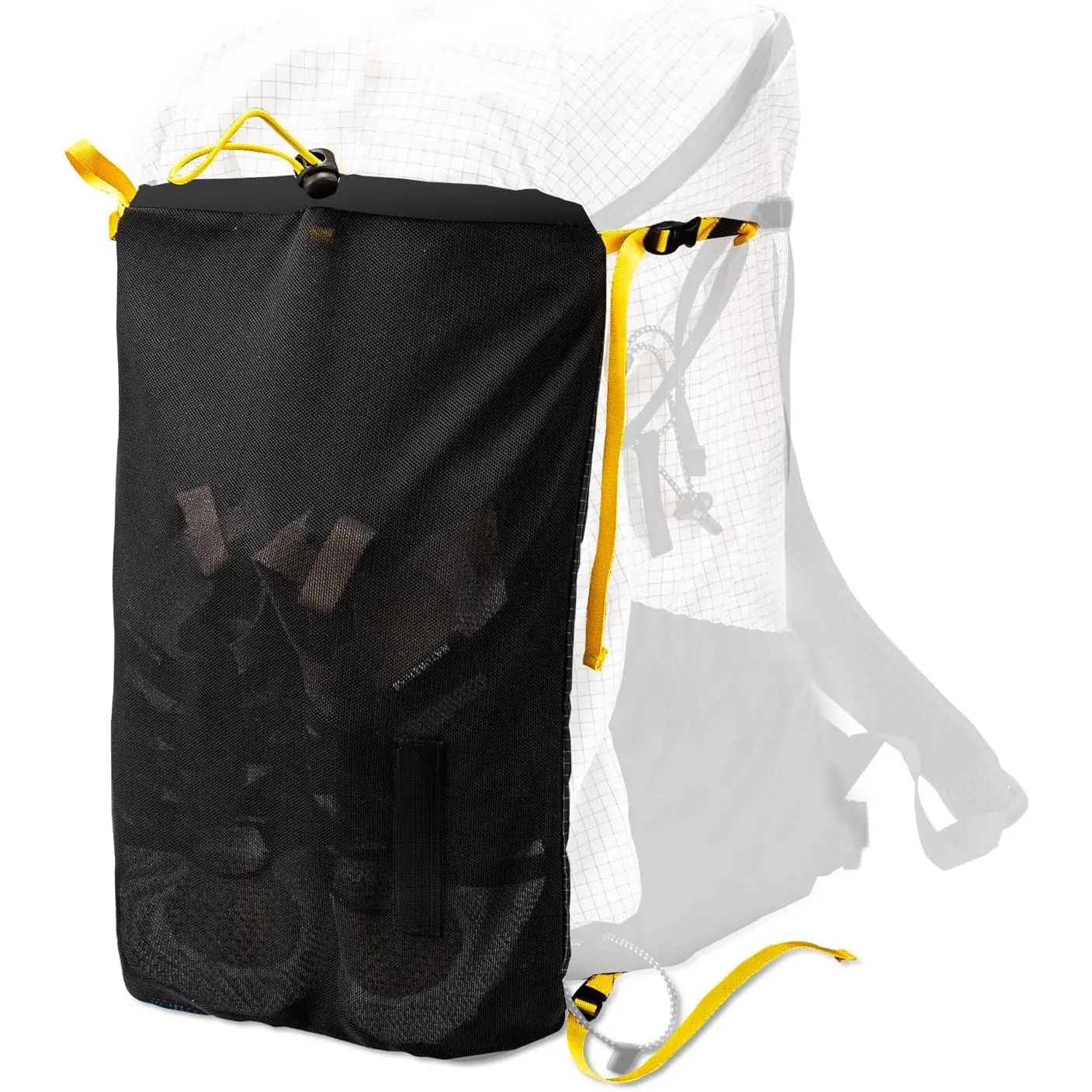 External Backpack Pocket with Dry-Wet Separation - Lightweight, Breathable & Waterproof Mesh Pouch for Easy Access to Wet Clothes or Rain Gear, Breathable And Waterproof, Keeps Backpack Interior Clean And Dry, Reusable Waterproof Bags