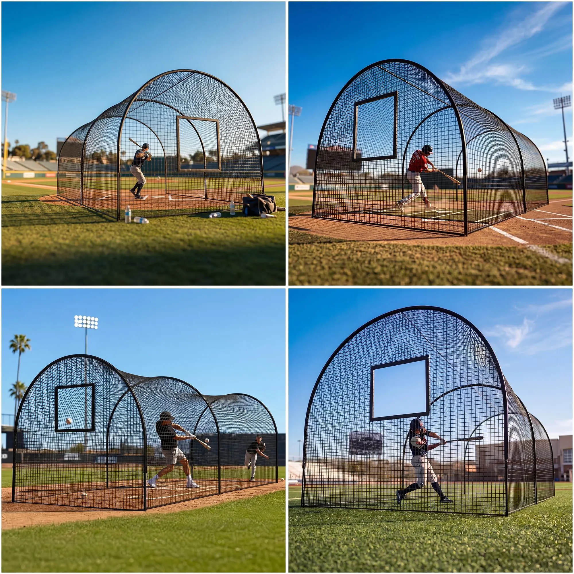 Garvee Heavy-Duty Baseball Batting Cage with Sturdy Frame - Multi-Sport Training Net for Hitting & Pitching - Ideal for Backyard or Field Use - Appropriate for Baseball, Softball, Golf - 22Ft