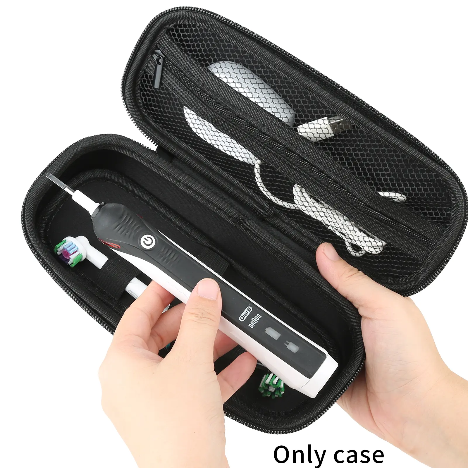 Toothbrush Travel Storage Case for Oral-B Pro 1000, 2000, 3000, 3500, 1500/ for Philips Sonicare Protective Clean 4100 5100- only Bag