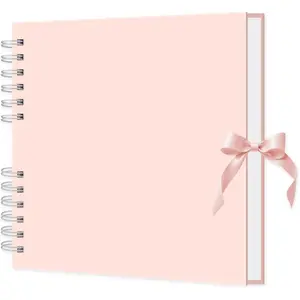 Scrapbook Album, 8" x 8" Scrap Book 30 Sheets (60 pages), Memory Book & Photo Album for Wedding Guest,  Shower, Valentines, Engagement | Scrapbooking Supplies.