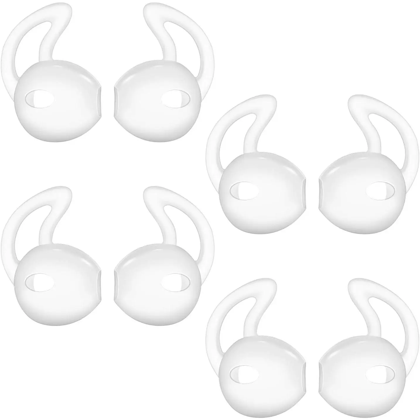 Earpods Covers Anti-Slip  Soft  Earbud Tips for  6S/6 Plus/5S/5C/5 Earbuds Comfortable 4 Pairs Clear