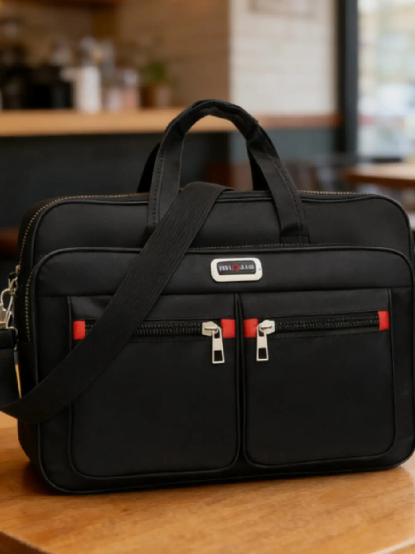Men's Oxford Fabric Business Bag, Single Shoulder Crossbody Laptop Backpack, Ideal for Travel & Commute, Durable Office Briefcase, Travel Essentials, Zip