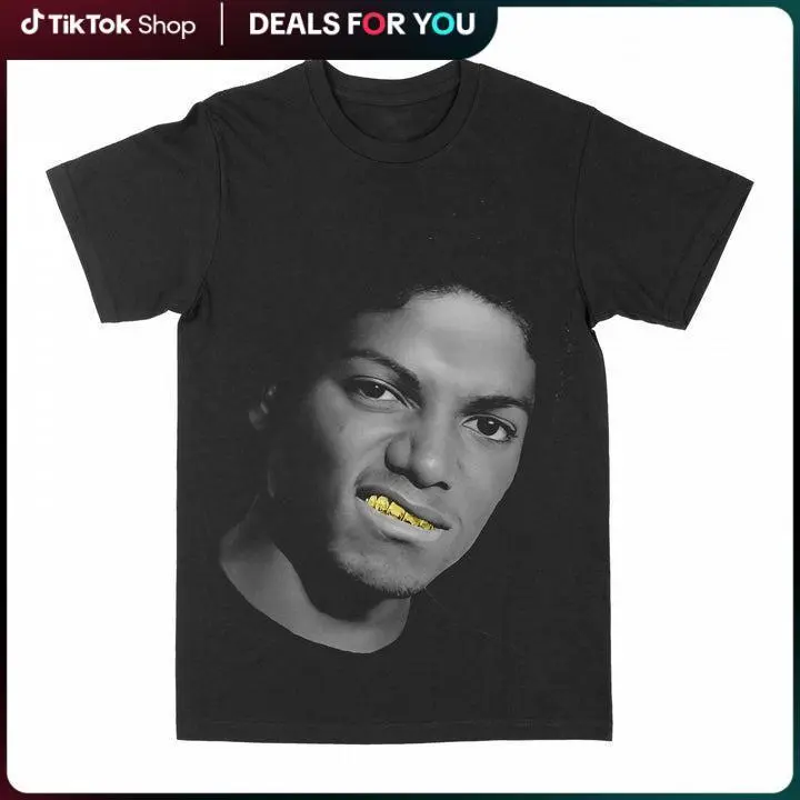 MichaeI "Gold Grill" Graphic Tee Shirt, Casual, Streetwear, Shortsleeve, Top, Love