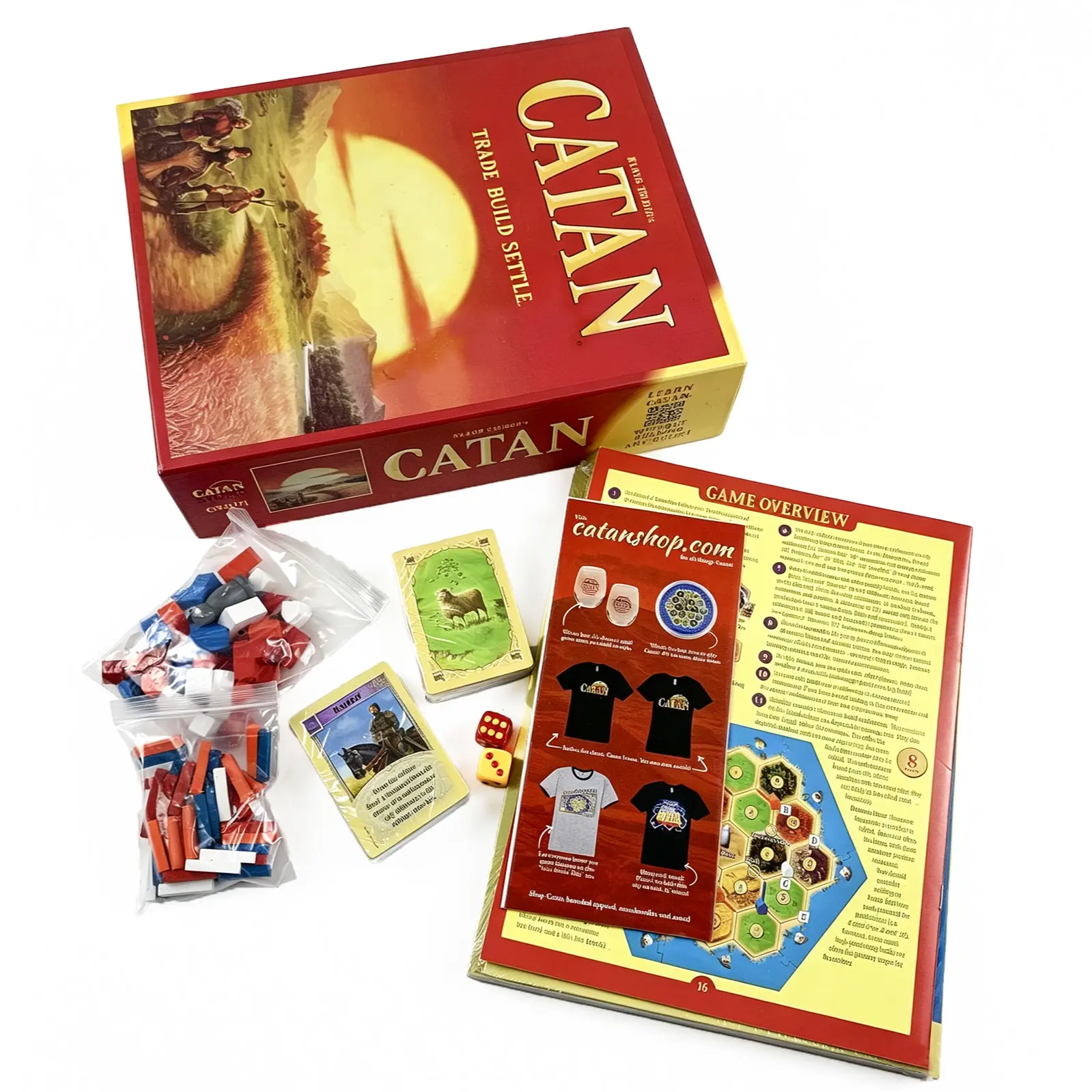 Catan Island Board Game Set, Complete Accessories for Strategy & Social Play, Perfect for Home Gatherings, Birthday, Team Building, Gift Idea