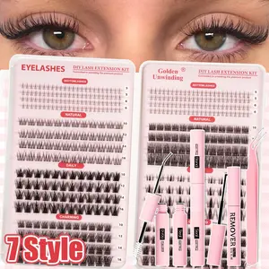 Voluminous False Eyelashes for Beginners, Natural Look, Long-Lasting Eye Makeup, Mixed Length, Dense Style, CC Curl, Non-Toxic