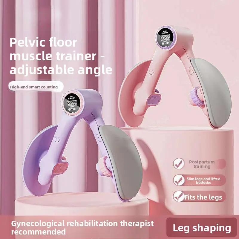 Women's Adjustable Pelvic Floor Trainer - Smart Kegel Device with Intelligent Digital Counting, Comfortable Thigh Slimmer, Postpartum Aid, Easy to Use at Home, Durable, Snug Leg Fit, Home Use Weight Training Thigh Weight