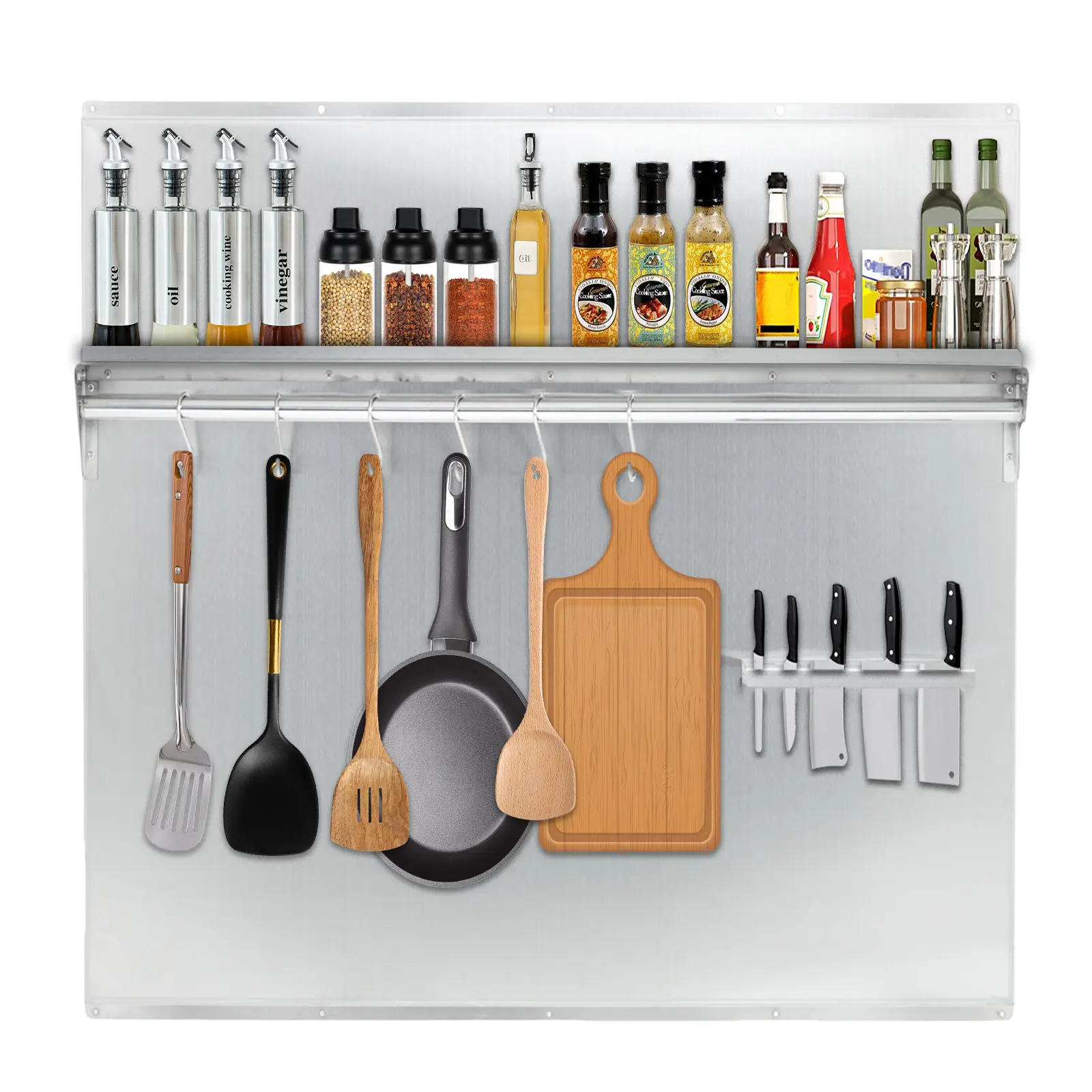 Wall Mounted Stainless Steel Backsplash Panel with Shelf 29 5 Inch Kitchen Splash Guard for Stove Sink Prep Area Restaurant and Home Kitchen
