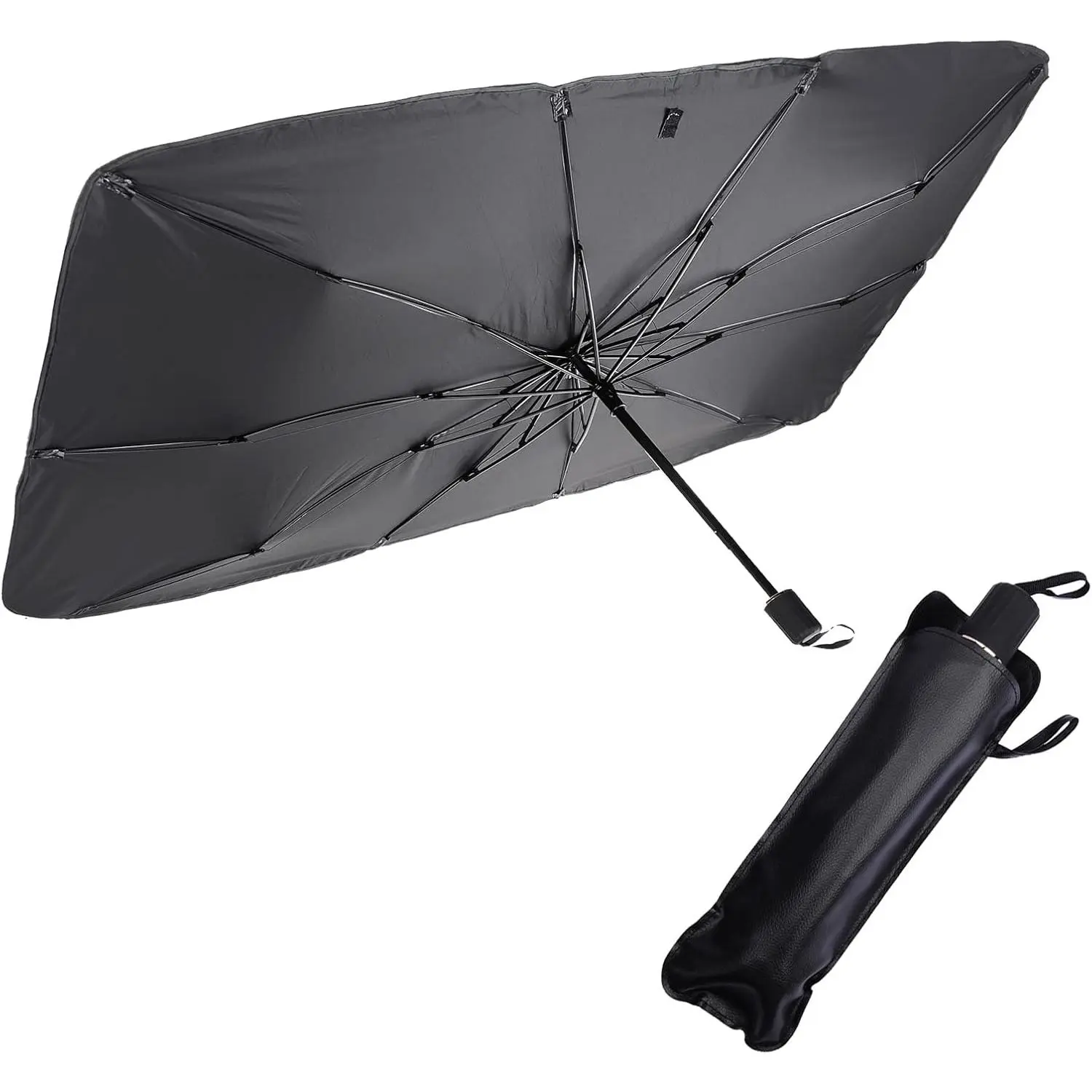Large-Size Folding Car Sun Shade Umbrella, Foldable Windshield Cover for Front Windows of Various Car Models
