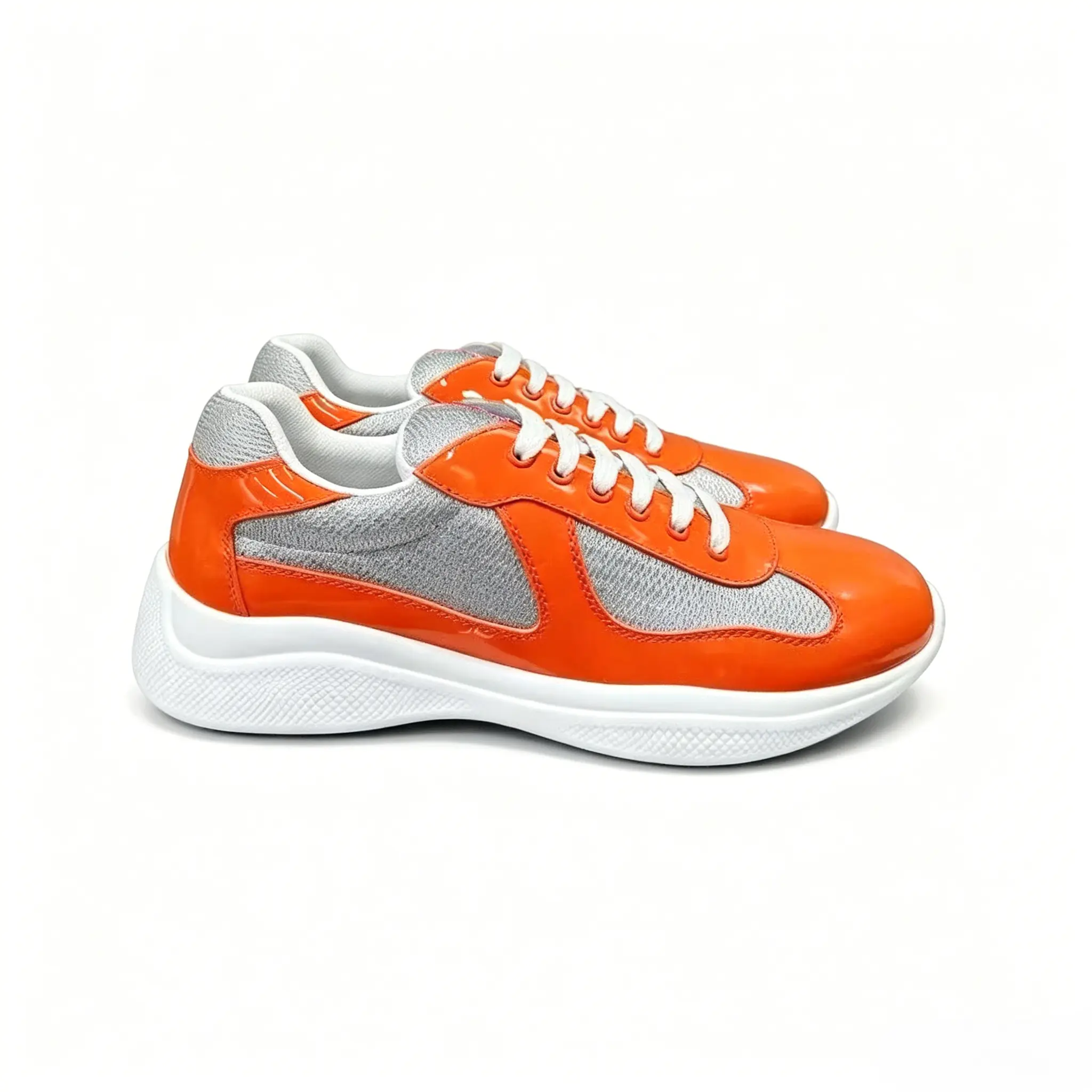 Men's Low Top Casual Sneakers, Glossy Patent Leather & Breathable Mesh Shoes, Lightweight Cushioned Sole, Non Slip Fashion Footwear for Daily Outdoor Street Wear Low Top Sneakers, Men's Casual Shoes, Walking Shoes Daily Daily