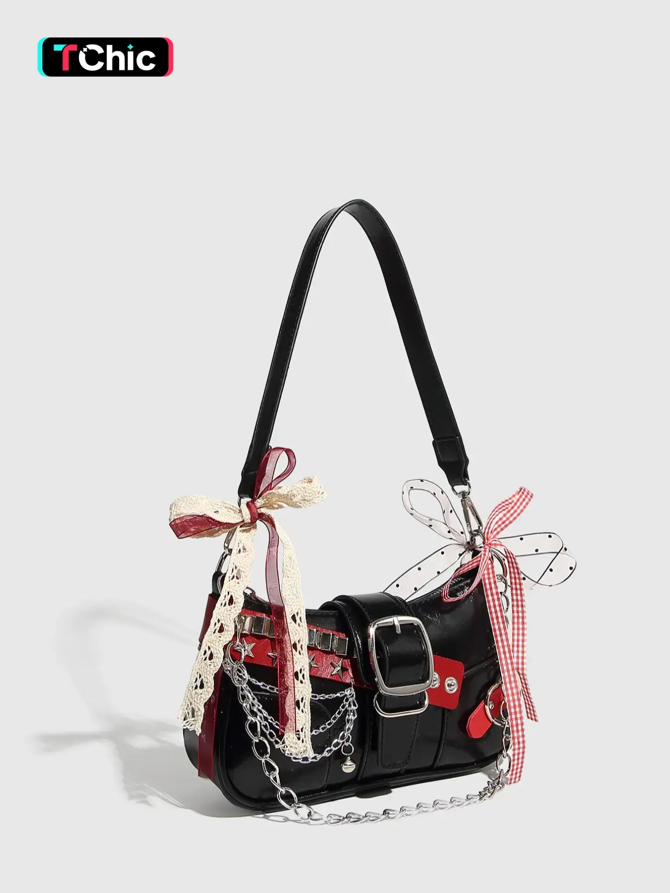 Women's Star Lacy Decor Stylish Crossbody Bag, Fashionable Pu Leather Adjustable Embellished Shoulder Bag for Daily Used, Casual Trendy Versatile High-quality Daily Commuting Bag, Fashion Crossbody Bags