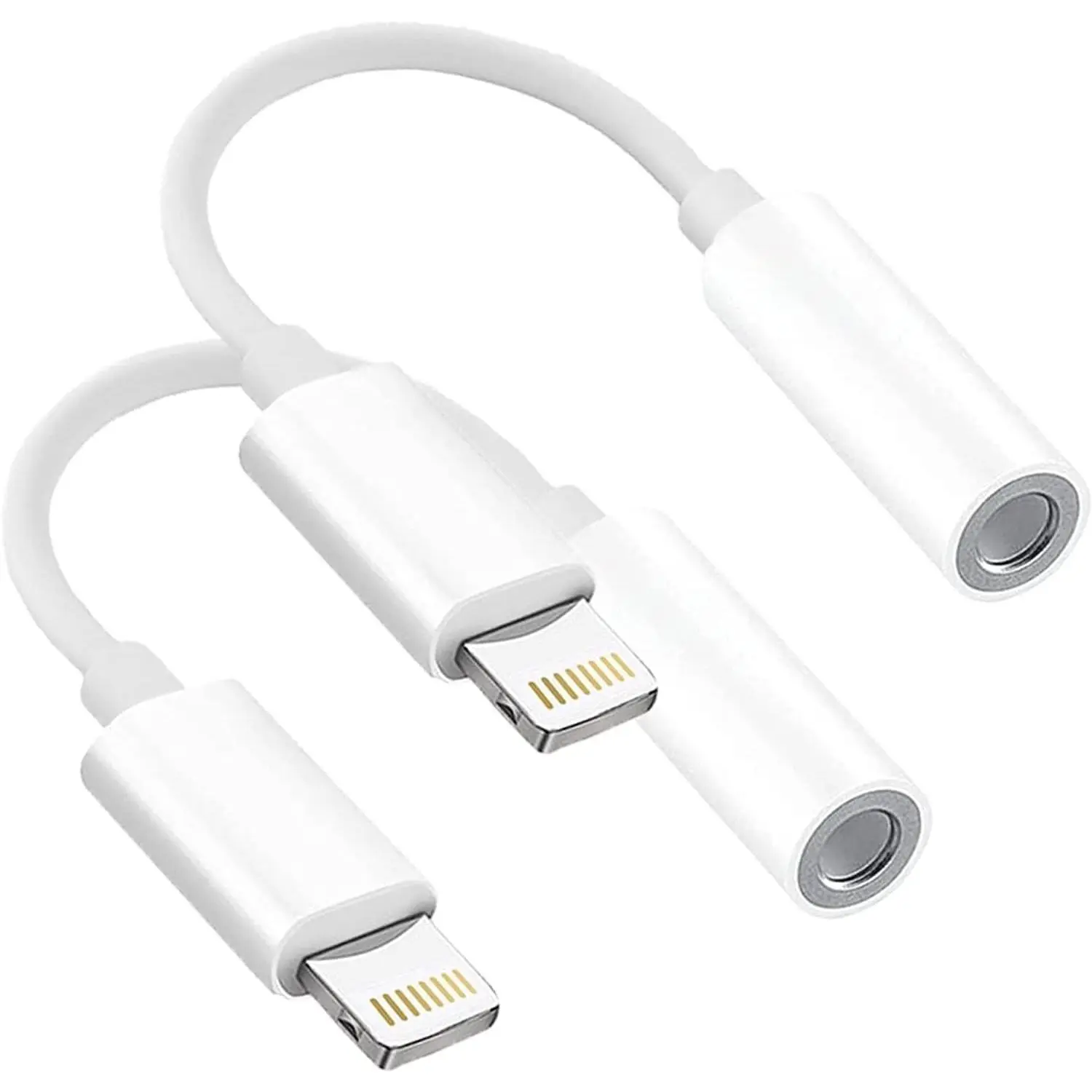 Headphone Adapters, 2 Pack 3.5 mm Headphone Jack Audio Aux Adapter Dongle | Compatible with  14 13 12 11 Headphone Adapters