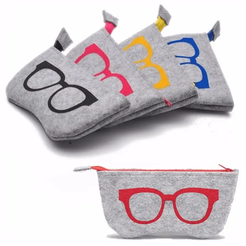1pc Upgrade Your Eyewear with this Stylish Unisex Wool Felt Bag Glasses Holder Portable Sunglasses Organizer Eyeglasses Holder! Eye Glasses Holders Glasses Storage