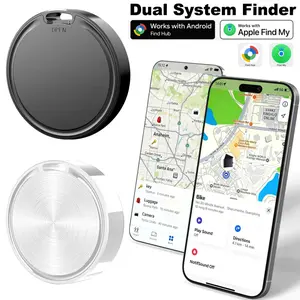 Dual-system GPS tracking device, compatible with Android and iOS systems, Android & iOS smart global item locator, anti-loss tracker, Wireless positioning tracker, suitable for positioning of elderly