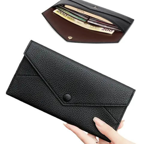 Women's Elegant Solid Color Long Wallet, Fashionable PU Leather Card Holder, Casual Trendy Versatile High-quality Daily Wallet,Christmas Gift, Valentine's Day Gift, Ideal Gift，Thanksgiving gifts,