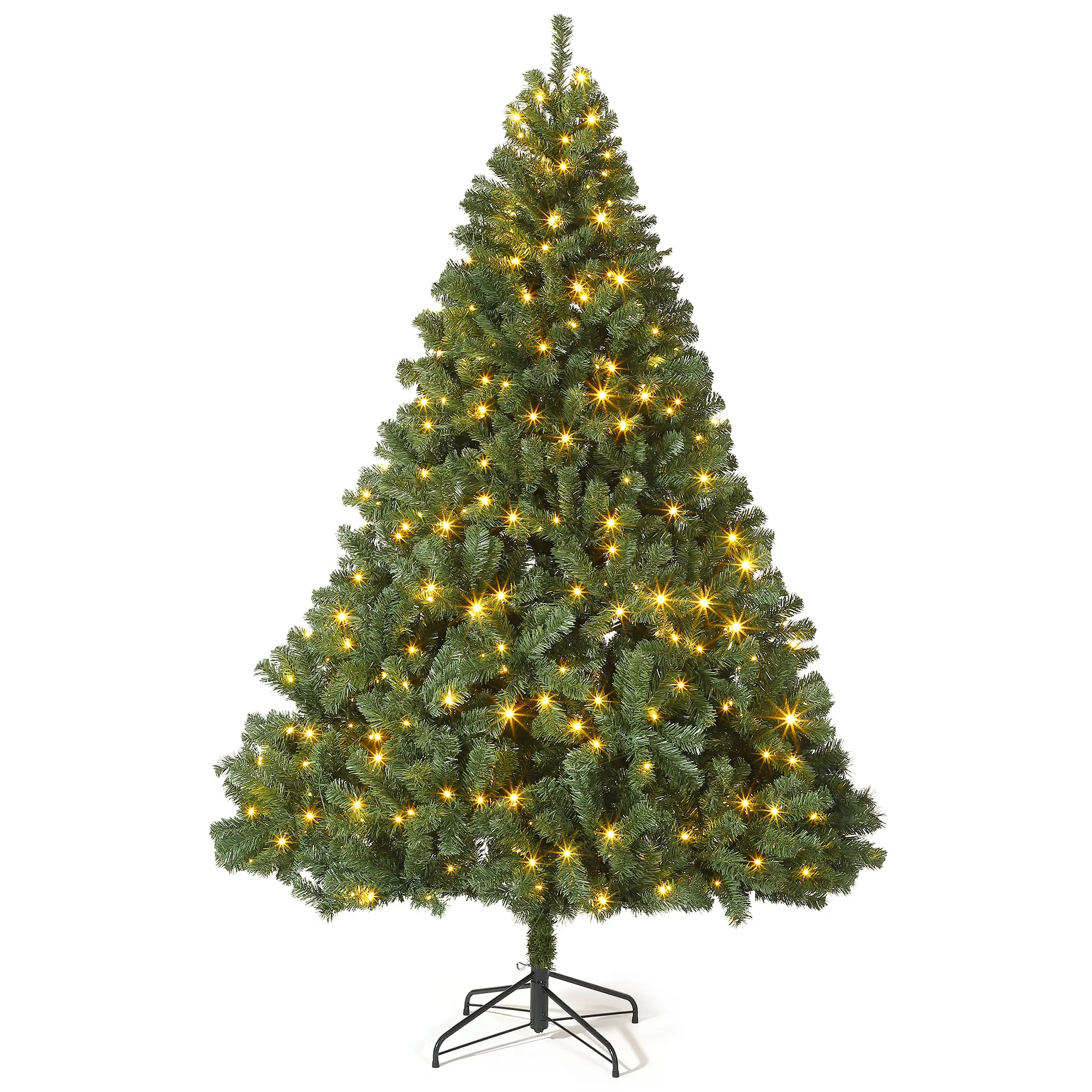 Realistic Artificial Christmas Tree - Lush Green Advice, Quality Spruce Holiday Xmas Tree, Sturdy Metal Stand, Easy Assembly, Perfect for Home, Office, Party Decorations