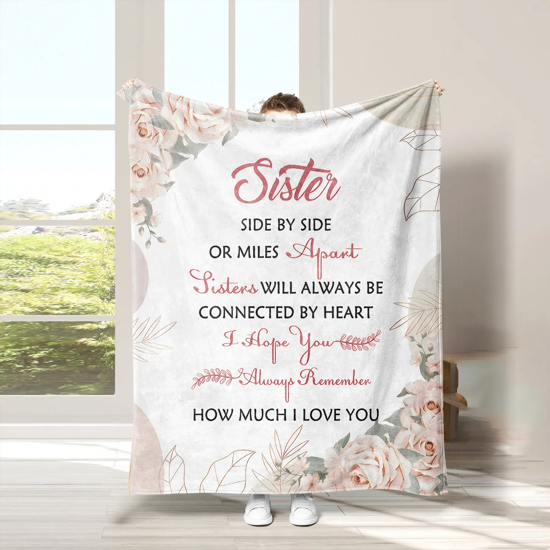 Digital Print Blanket, Small Cover Blanket, Sisters Blanket, Office Nap Blanket, Air Conditioning Blanket, Gift Blanket, Flannel Blanket