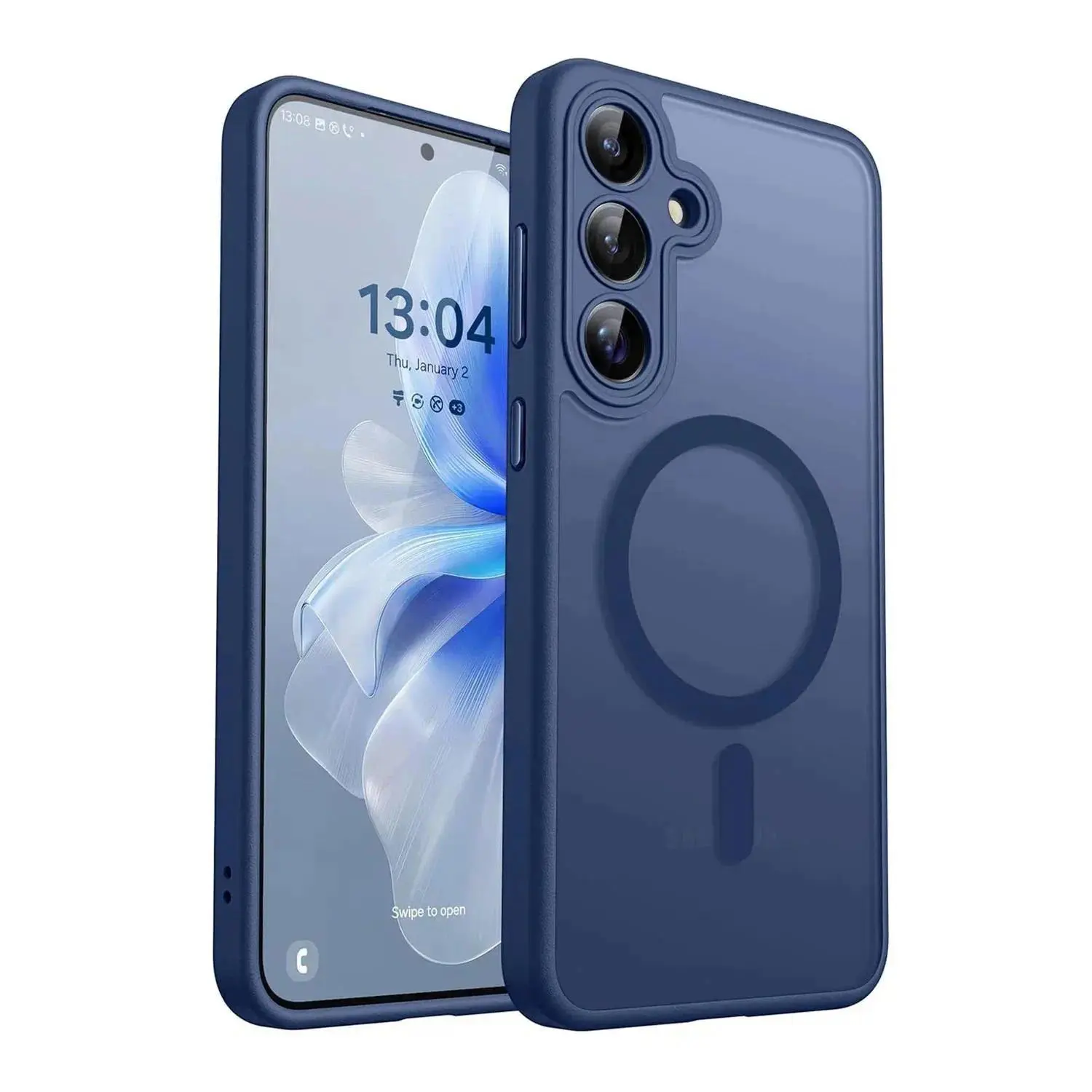 Compatible with A16, A36, A26, A06, A55, A35, A25, A15, A05 5G, Matte Translucent Shockproof Slim Protective Phone Case HNZ0142