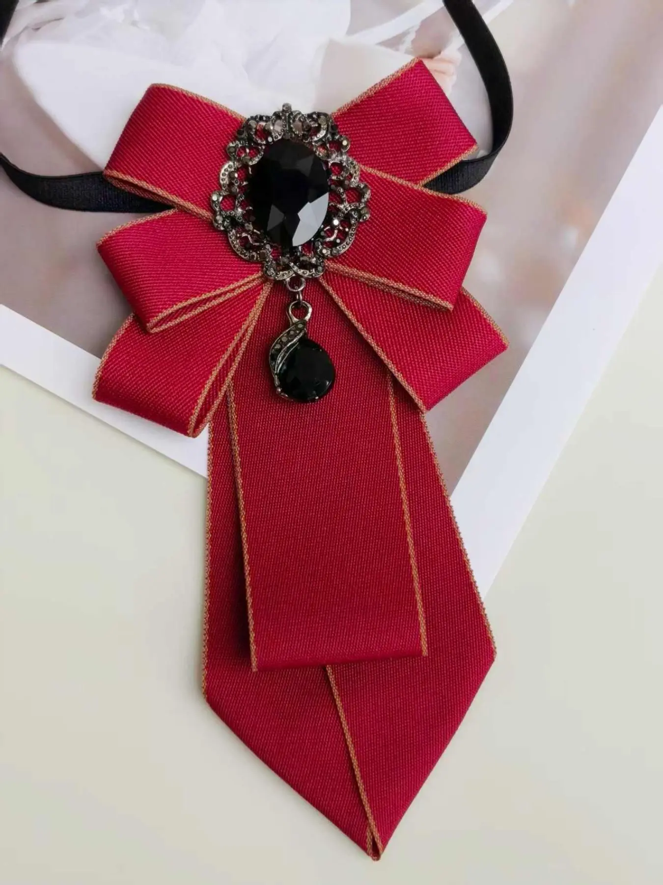 Handmade Solid Color Sparkling Diamond Tie, Stylish Tie Design, Casual Elegant Tie, Party Essential for Business, Suits, and Daily Life, All Seasons Use, Styling