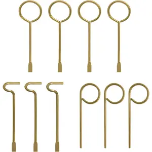 Set of 10 Emergency Replacement Interior Door Keys for Bathroom Bedroom
