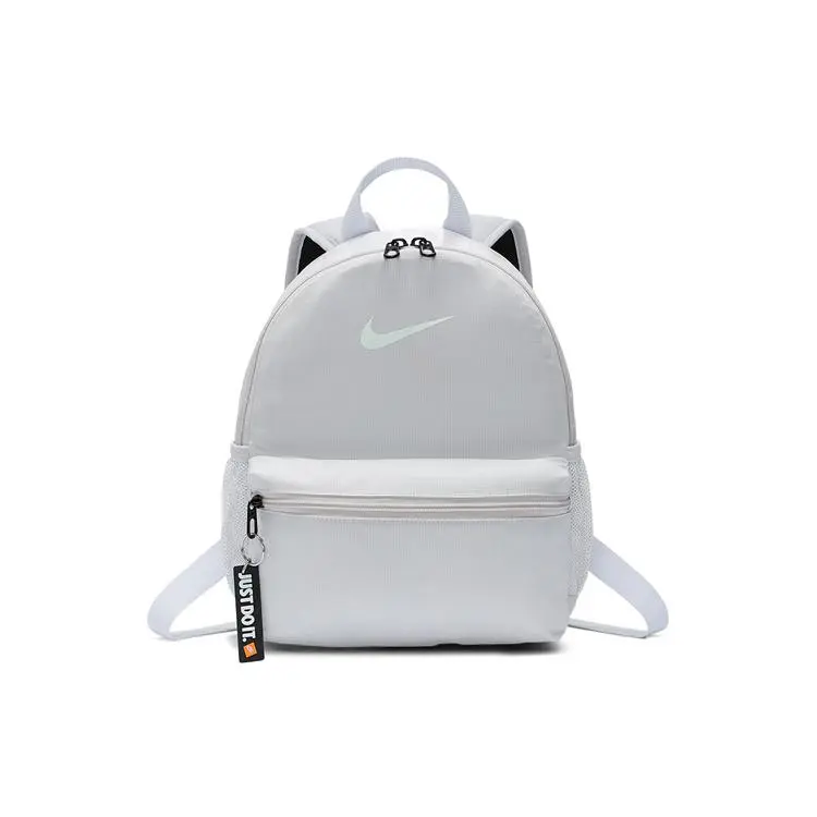 Nike Brasilia Sport Zip-Top Backpack for Men, Casual Style in Gray