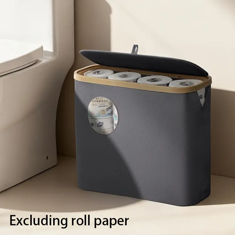 Upgrade to new models 600D Oxford Fabric Storage Box with Lid – Dustproof Tissue Holder & Spacious Basket, Versatile Organizer for Bathroom, Bedroom, Kitchen | Stylish Multi-Color Options