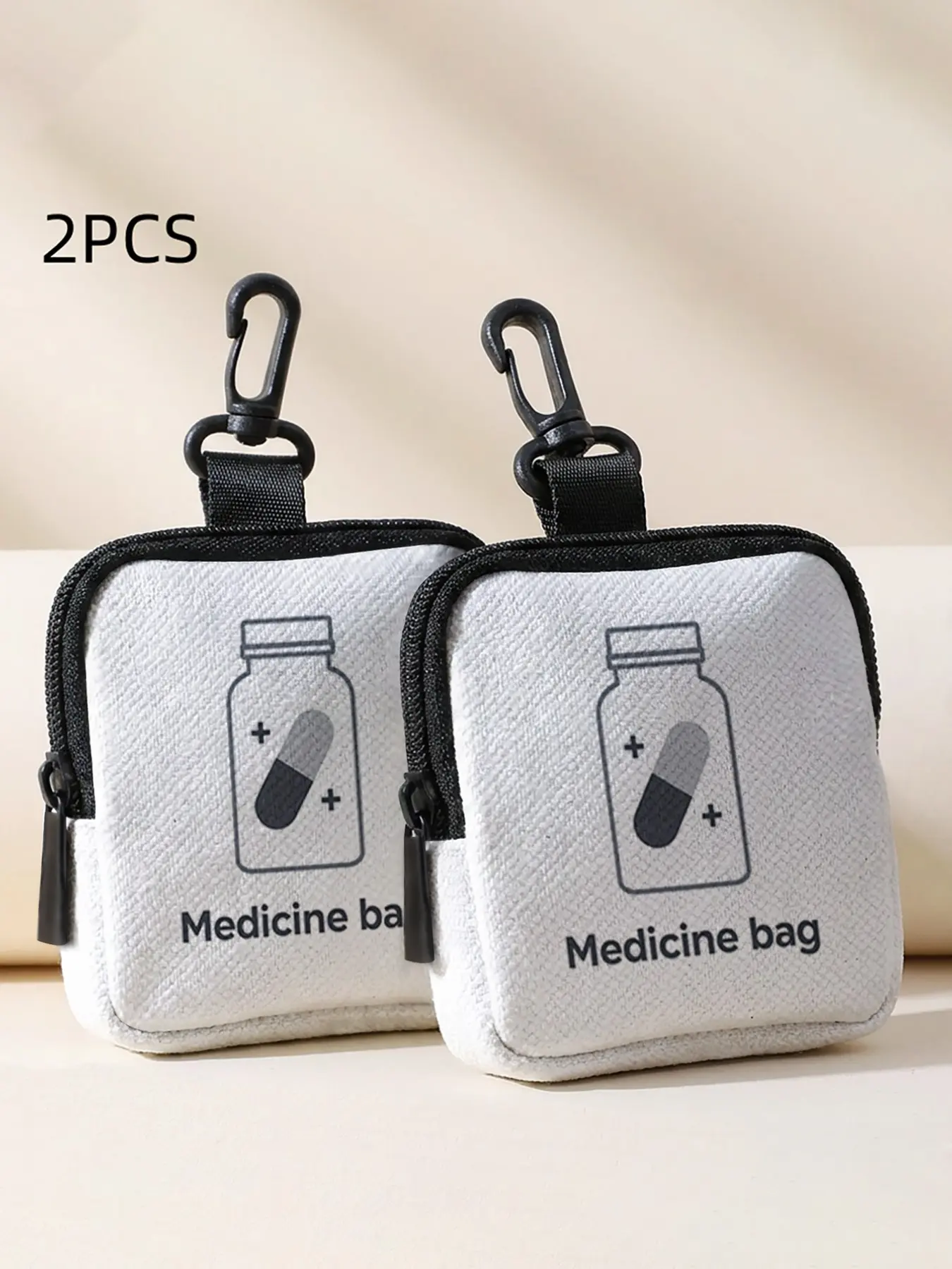 Medical Theme Coin Wallet, Multi-Functional Storage Bag, Durable Polyester, Digital Print, Key Card Holder, Ideal Gift