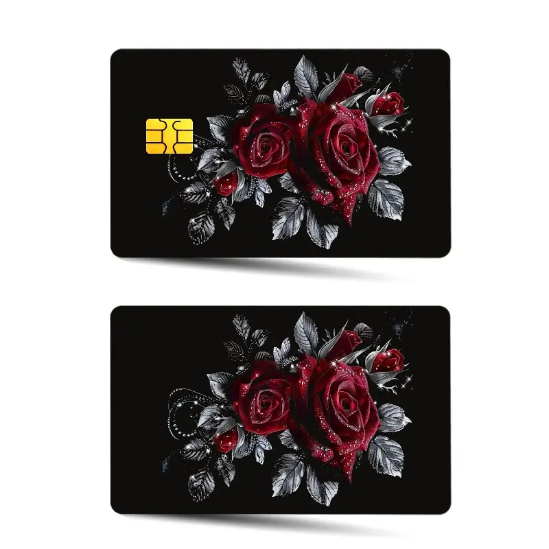 2-Pack Unique Design Credit Card Skins, Waterproof Scratch-Resistant NFC Card PVC Stickers, Creative Fun Transportation Card Protectors