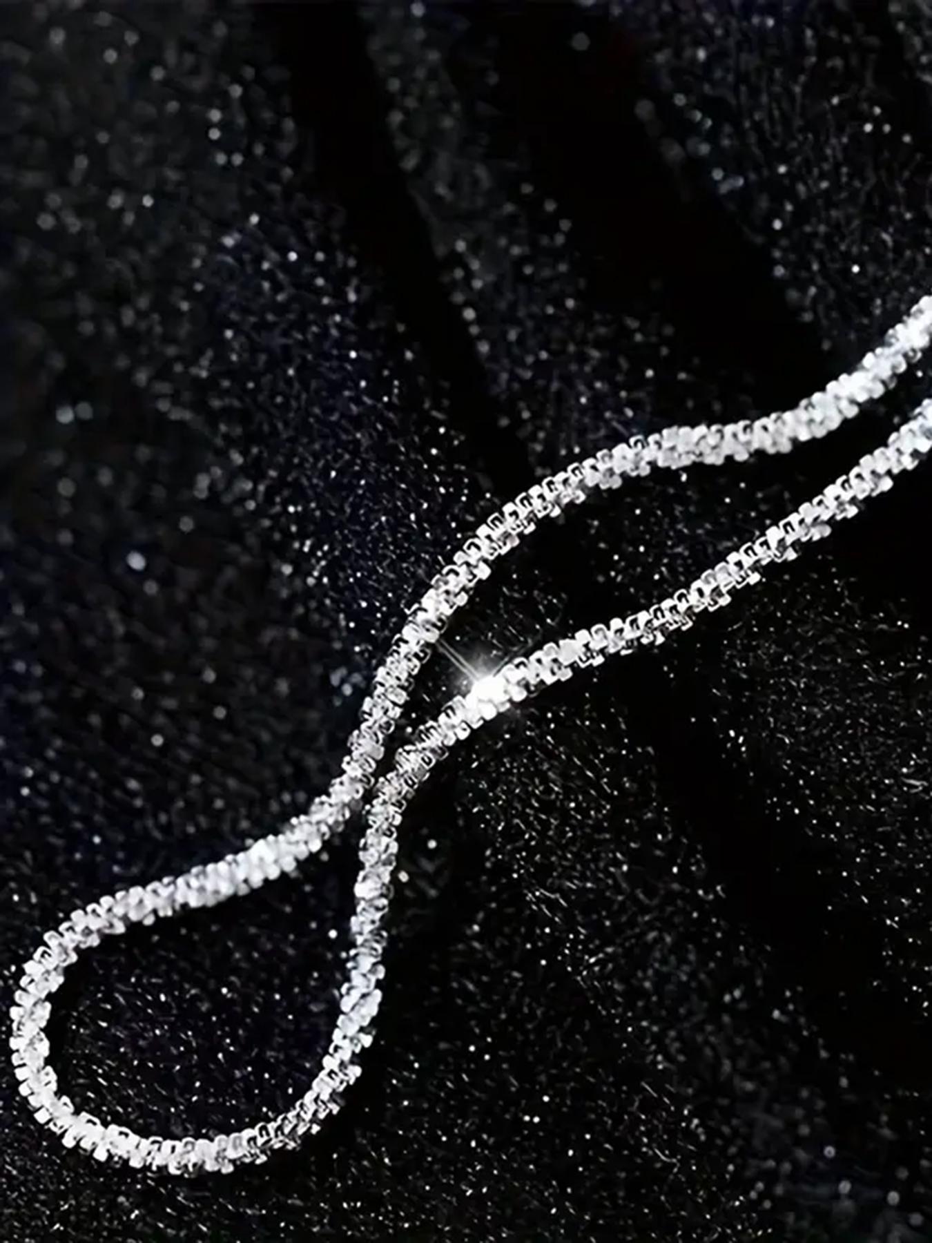 Summer Fashion Glitter Adjustable Anklet, Boho Anklet, Gifts for Her, Anklet for Women & Girls, Shining Jewelry Accessory for Beach Vacation, Daily Clothing Decor, Decoration