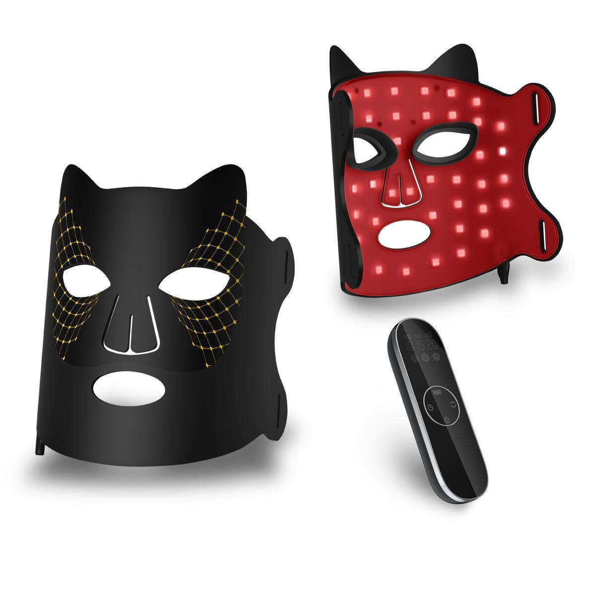 LED Silicone Mask, USB Rechargeable LED Color Light Mask Instrument, Household Facial Mask Spectrometer, Personal Care Appliances, Skin Repair